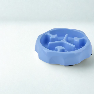 Gamelle anti glouton chat FeliFit ronde bleue