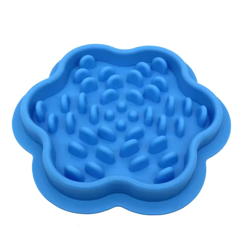 Gamelle chat anti glouton ZenPlate Bleue