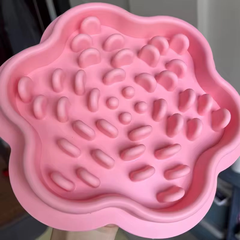 Gamelle chat anti glouton ZenPlate Rose