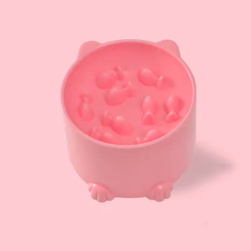 Gamelles anti glouton chat CatFunBowl Rose