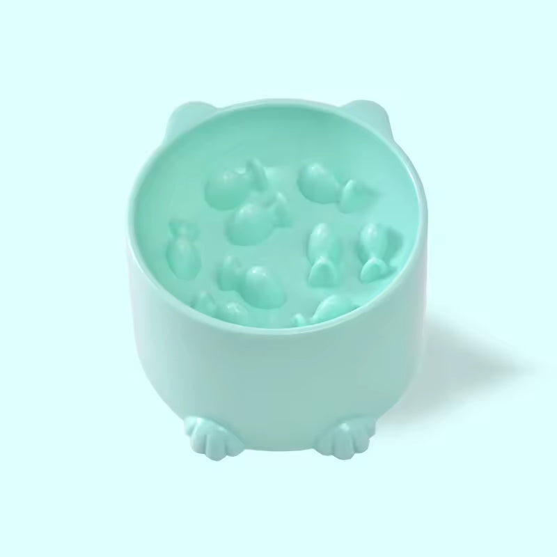 Gamelles anti glouton chat CatFunBowl Verte