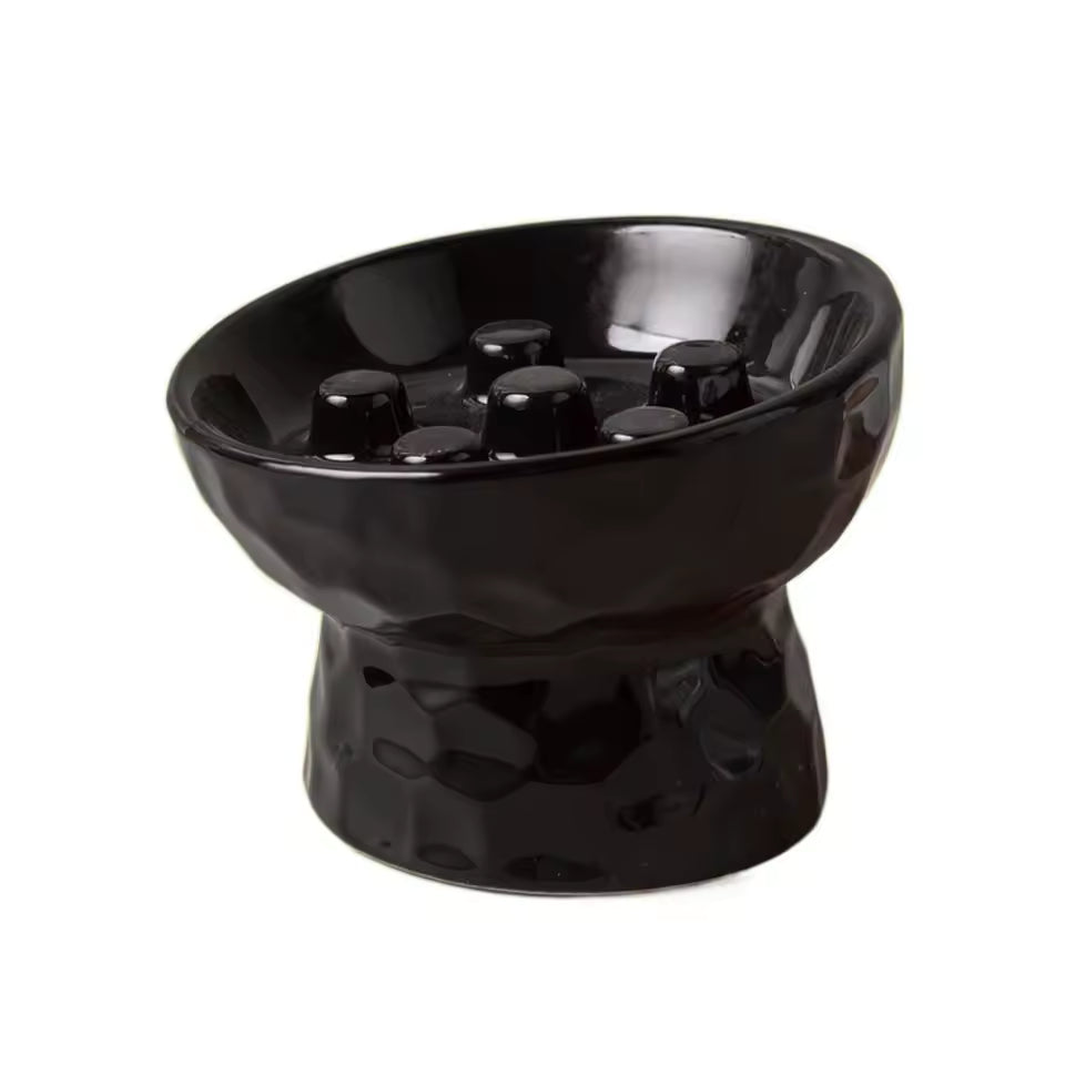 Gamelles anti glouton chat CeraZen Noire