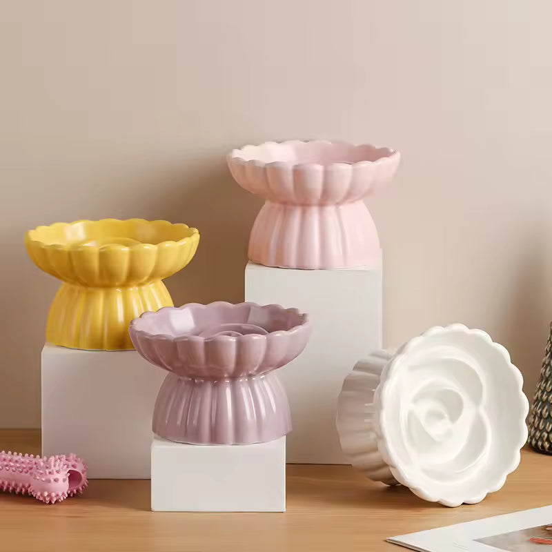 Présentation des variantes gamelle chat anti glouton Bowl&Roses