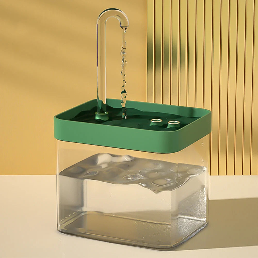 fontaine a eau chat Ultra QuietCatWaterFountain couvercle vert