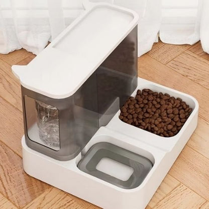 Distributeur de croquettes pour chat PurrfectSupply vu de dessus.
