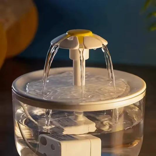 fontaine a eau chat AquaFlower en marche