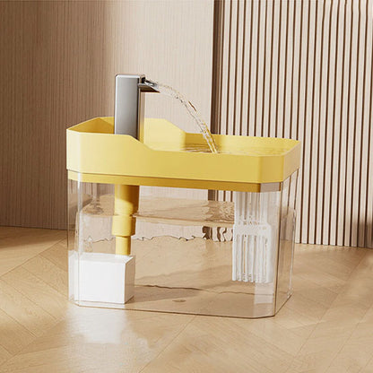 Fontaine a eau chat CatAutomaticWaterFountain couvercle jaune