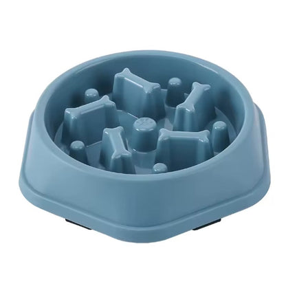 Gamelle anti glouton chat Croq’Labyrinthe Bleue 
