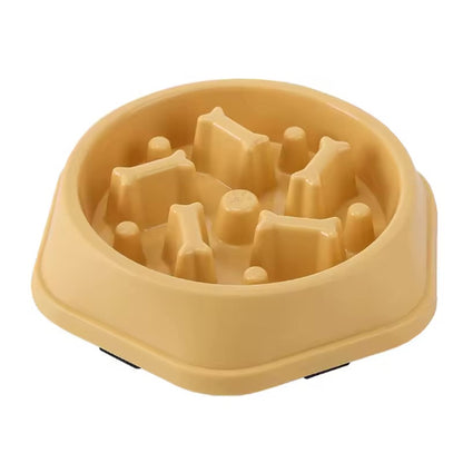 Gamelle anti glouton chat Croq’Labyrinthe Jaune
