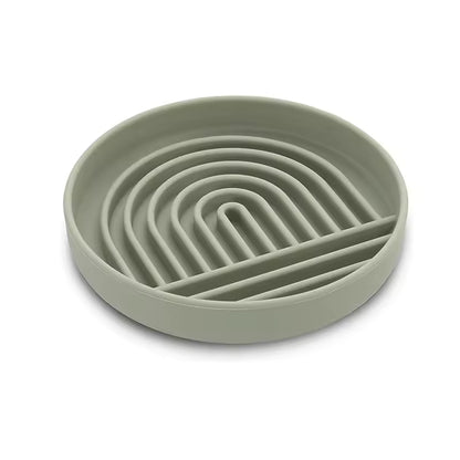 Gamelle anti glouton chat HarmonyPlate verte 