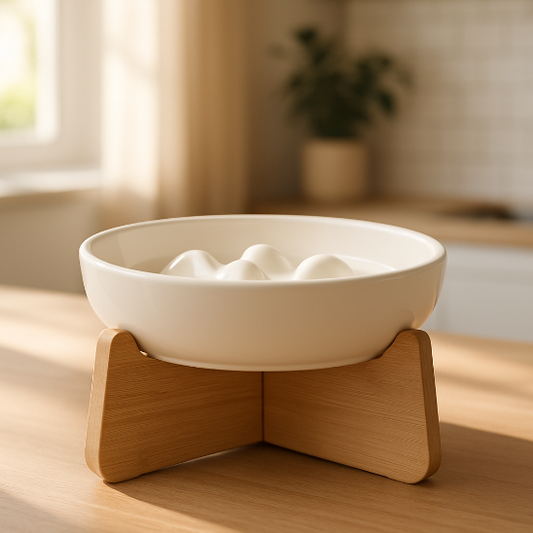 Gamelle anti glouton chat ZenBowl blanche