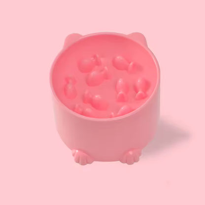 Gamelles anti glouton chat CatFunBowl Rose 