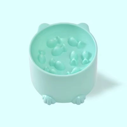 Gamelles anti glouton chat CatFunBowl Verte