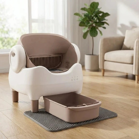 Litiere chat autonettoyante SmartClean bac ouvert