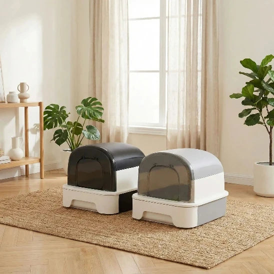 Maison de toilette pour chat LaModulable deux variantes