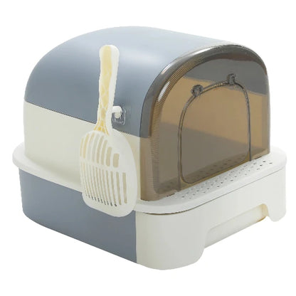 Maison de toilette pour chat LaModulable grise