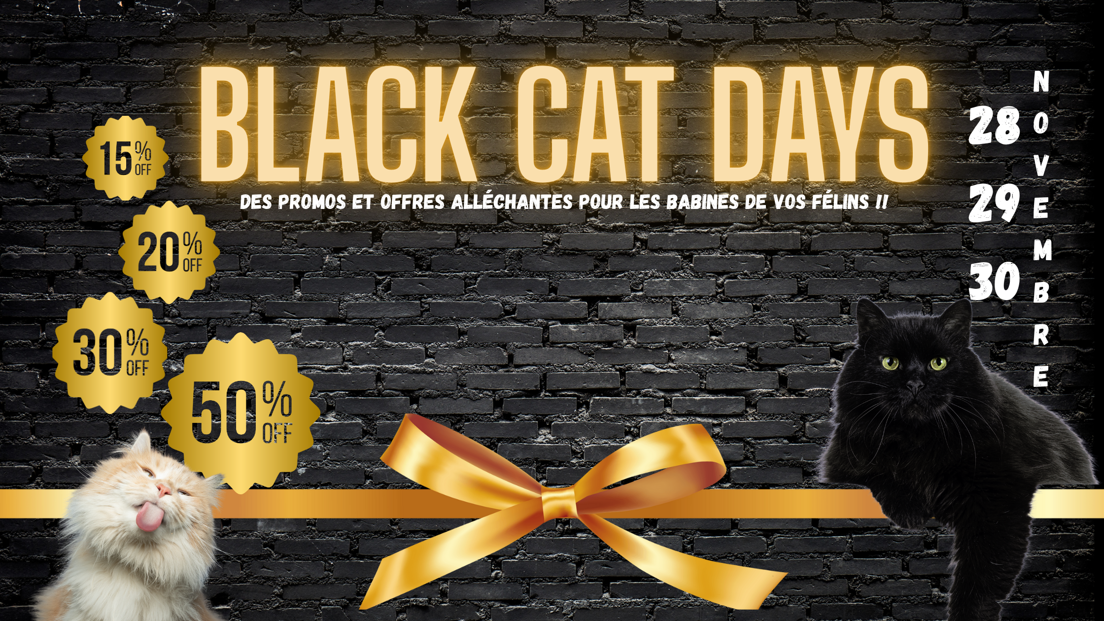 offre black friday sur 3 jours , de 15 à 50% de réduction 