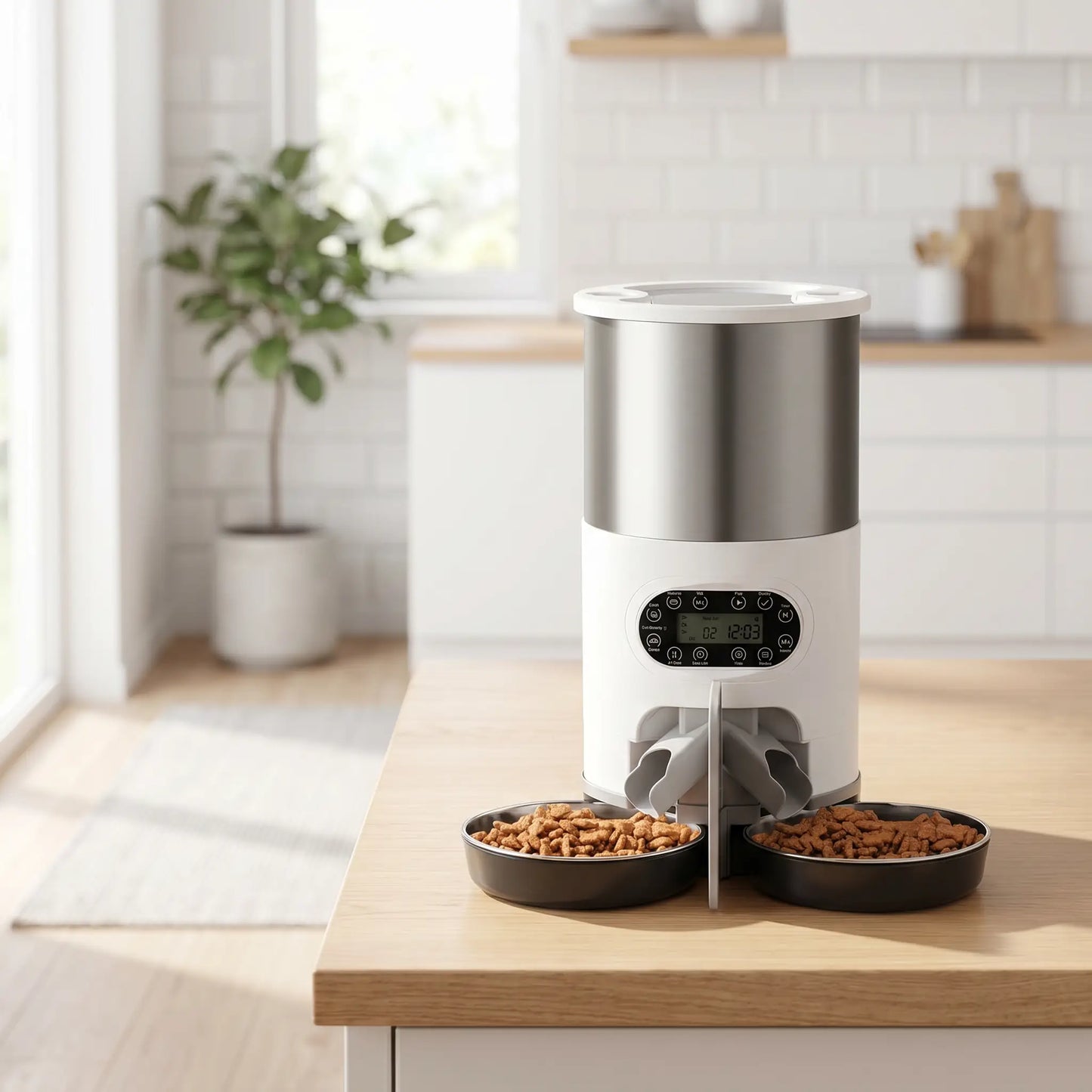  présentation du distributeur automatique croquettes chat FeedFlowConnect-Twin