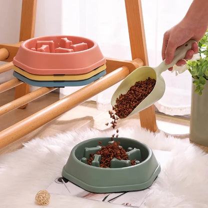 Service de croquettes dans Gamelle anti glouton chat Croq’Labyrinthe verte 