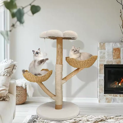 Arbre a chat en bois | Confort Scandinave 2 - Chat Ronronne