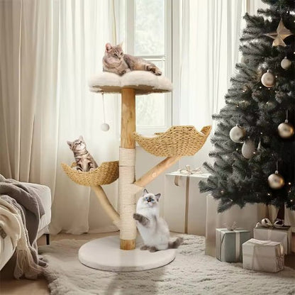 Arbre a chat en bois | Confort Scandinave 2 - Chat Ronronne