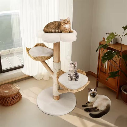 Arbre a chat en bois | Confort Scandinave 2 - Chat Ronronne