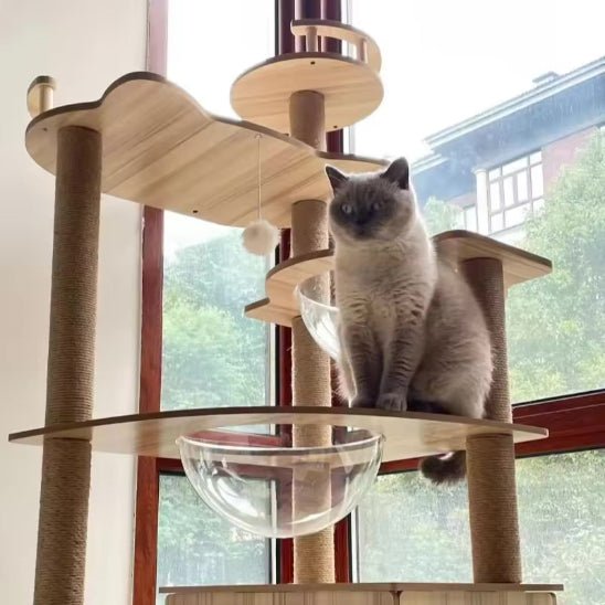 Arbre a chat en bois | Nature Confort - Chat Ronronne