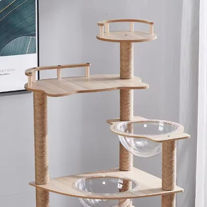 Arbre a chat en bois | Nature Confort - Chat Ronronne