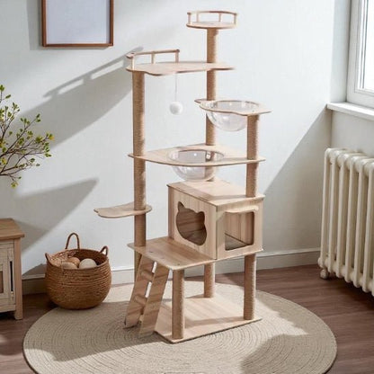 Arbre a chat en bois | Nature Confort - Chat Ronronne