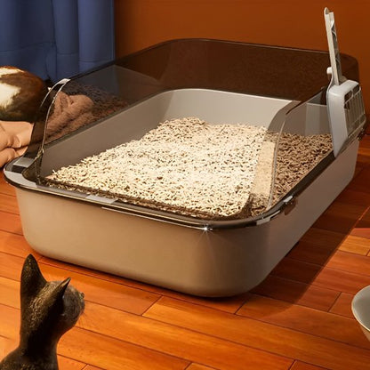 Bac à litière pour chat Grise