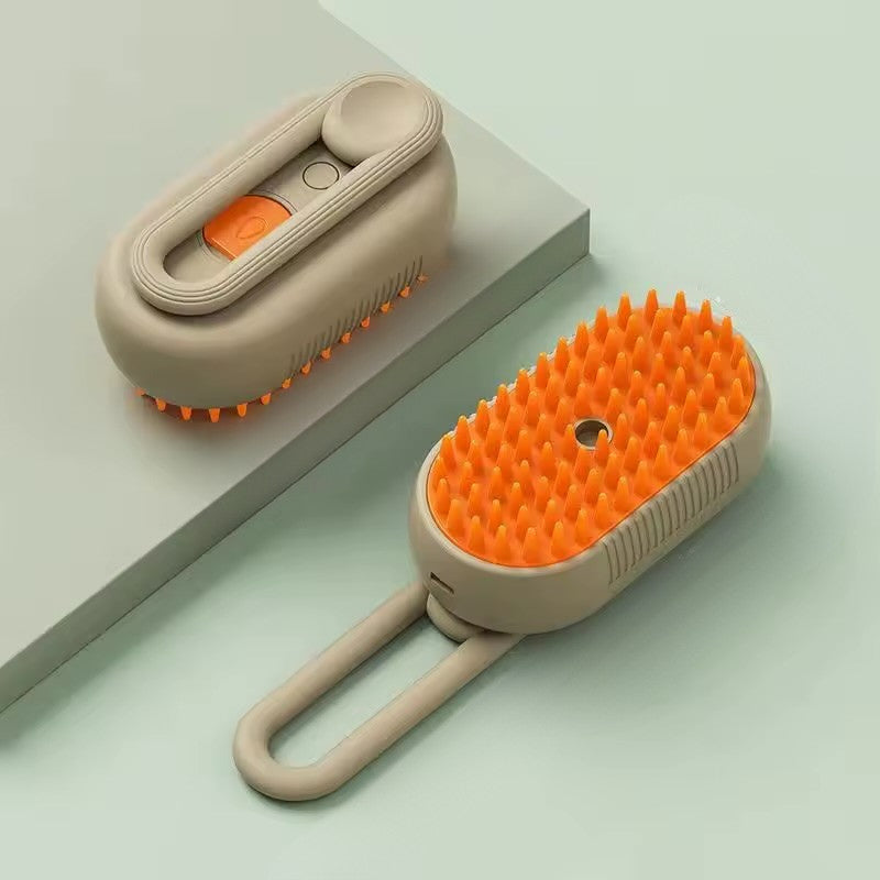 Brosse à chat kaki