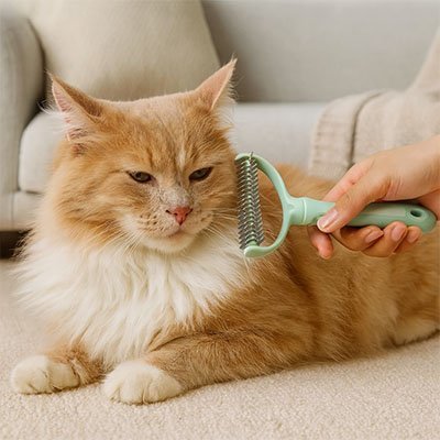 Brosse pour Chat | Antipoils - Chat Ronronne