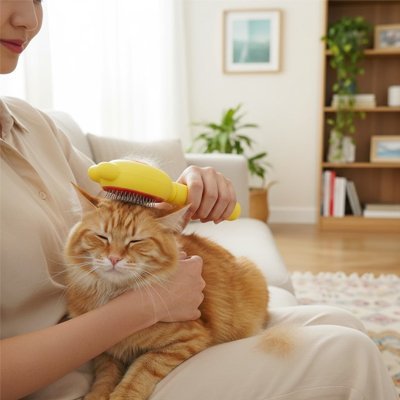 Brosse pour Chat | L’anti - Mue - Chat Ronronne
