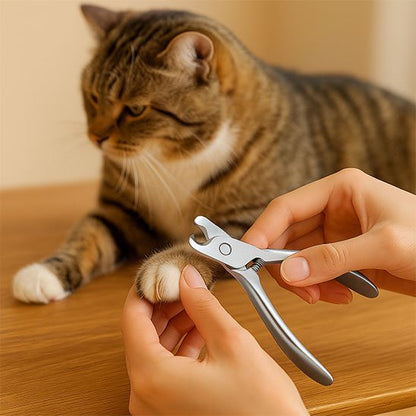 Coupe griffe chat et chat tigré