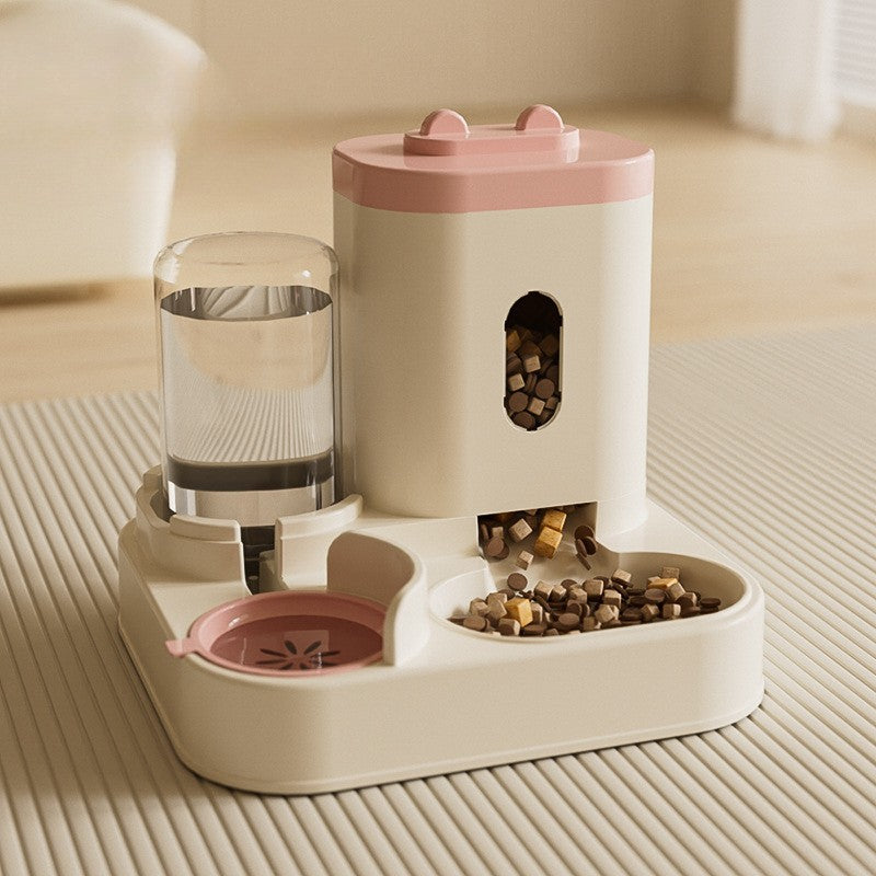 Distributeur croquette chat AutoMeal-2-en-1 Rose