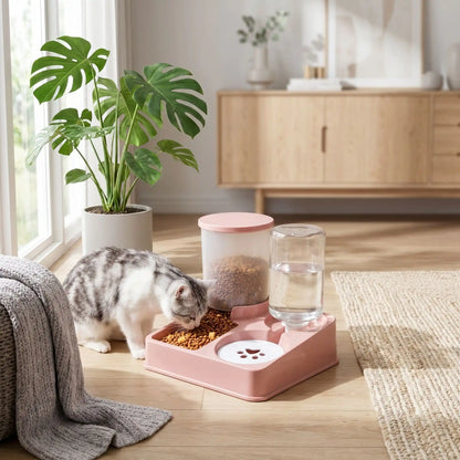  distributeur de croquettes pour chat Mixfoodcat  rose