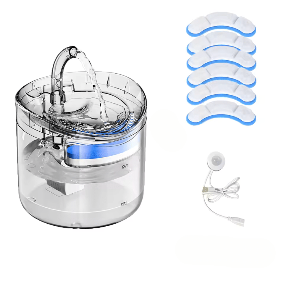 Fontaine a eau chat | CrystalSteel - Chat Ronronne