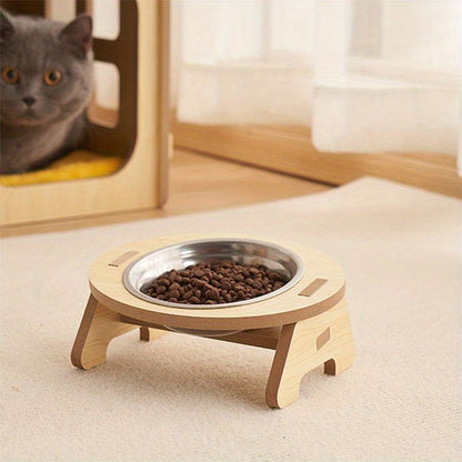 gamelle chat surélevée NordikBowl simple sur tapis