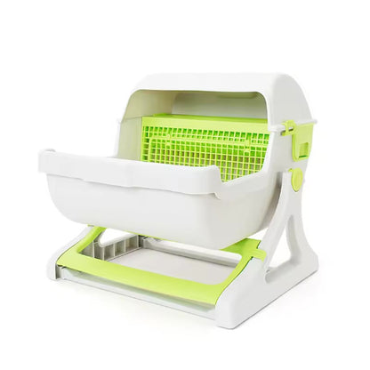 litière automatique pour chat SimplyCat verte