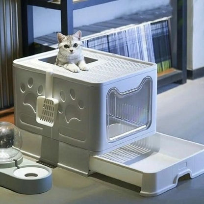 Maison de toilette pour chat | Hygiène Cat - Chat Ronronne