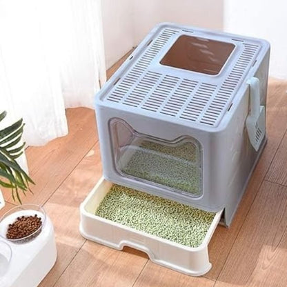 Maison de toilette pour chat | Hygiène Cat - Chat Ronronne