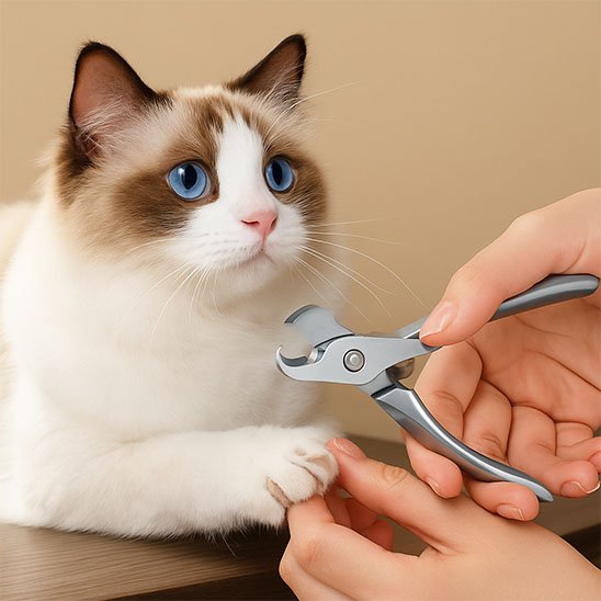 Simple Coupe griffe chat 